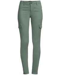Lands' End - Mid Rise Slim Cargo Chino Pants - Lyst