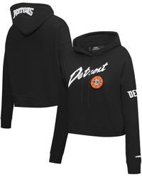 Pro Standard - Detroit Pistons 2023/24 City Edition Cropped Pullover Hoodie - Lyst