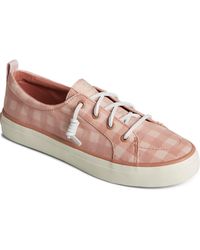 Sperry Top-Sider - Crest Vibe Gingham Canvas Sneakers - Lyst