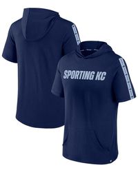 Fanatics - Sporting Kansas City Definitive Victory Short-sleeved Pullover Hoodie - Lyst
