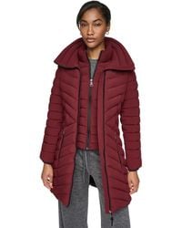 DKNY - Bibbed Packable Puffer Coat - Lyst