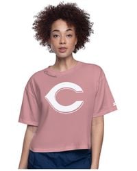 Starter - Cincinnati Reds Play The Ball Boxy Cropped T-shirt - Lyst
