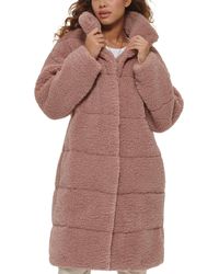 Levi's - Long Sherpa Snap-closure Teddy Coat - Lyst