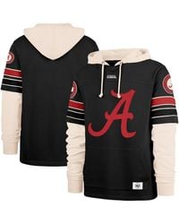 '47 - Alabama Crimson Tide Split Zone Cornerback Lacer Pullover Hoodie - Lyst