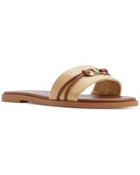 ALDO - Vasia Hardware-trim Slide Flat Sandals - Lyst