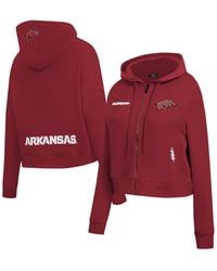 Pro Standard - Arkansas Razorbacks Game Day Sequin Full-zip Hooded Jacket - Lyst