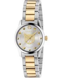Gucci - Ya1264074 G-timeless Stainless Steel And Gold-plated Watch - Lyst