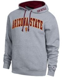 Champion Arizona State Sun Devils Arch Tackle Twill Hoodie in Blue for ...