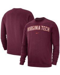 Nike Virginia Tech Hokies Club Fleece Pants in Gray for Men | Lyst