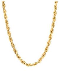 Macy's - Diamond Cut Rope Chain 4 3 8mm Necklace Collection In 10k Gold - Lyst