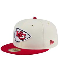 KTZ - White/red Kansas City Chiefs Main 59fifty Fitted Hat - Lyst