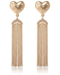 BCBGeneration - Tassel Heart Drop Earrings - Lyst