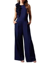 Coast - Corsage Detail Pleated Jumpsuit - Lyst