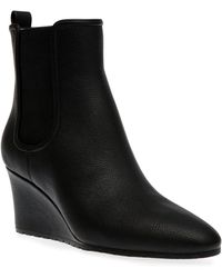 Anne Klein - Valore Pointed Toe Wedge Booties - Lyst