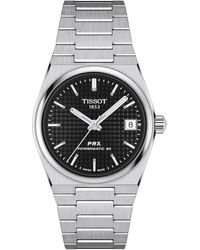 Tissot - Swiss Automatic Prx Powermatic 80 Stainless Steel Bracelet Watch 35mm - Lyst
