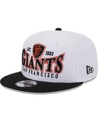 KTZ - White And Black San Francisco Giants Crest 9fifty Snapback Hat - Lyst