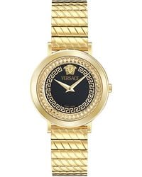Versace - Swiss Delphinus Gold Ion Plated Bracelet Watch 35mm - Lyst