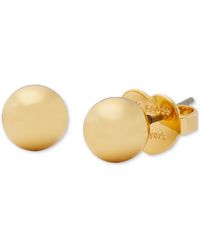 Kate Spade - Gold-tone Ball Mini Stud Earrings - Lyst