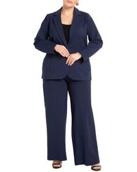 Eloquii - Plus Size The Ultimate Wide Leg Stretch Work Pant - Lyst