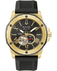 Bulova - Automatic Marine Star Silicone Strap Watch 45mm - Lyst