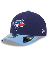 KTZ - Navy/powder Blue Toronto Blue Jays Player Replica 9forty Adjustable Hat - Lyst