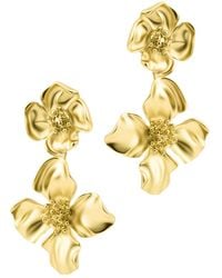 Adornia - Flower Drop Earrings - Lyst