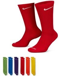 Nike - Everyday Plus Cushioned Training Crew Socks (6 Pairs) - Lyst