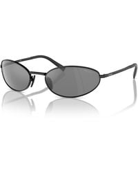 Prada - Signature Oval Sunglasses - Lyst