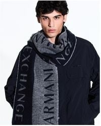 ARMANI EXCHANGE - | Smll Llover Logo Jcqurd Scrf - Lyst