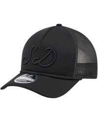 KTZ - San Diego Padres City Initial 9forty A-frame M-crown Adjustable Trucker Hat - Lyst