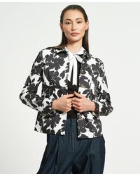 Isaac Mizrahi New York - Single Breasted Sateen Jacket - Lyst