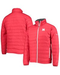 Columbia - Nebraska Huskers Powder Lite Omni-heat Reflective Full-zip Jacket - Lyst