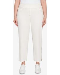 Ruby Rd. - Plus Size Zipper Hem Pull On Pants - Lyst