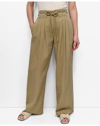 DKNY - Tie-front Wide-leg Pants - Lyst