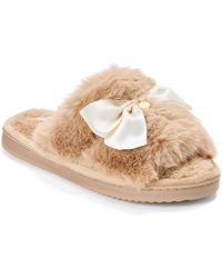 Dearfoams - Bianca Pile Slide Slipper - Lyst