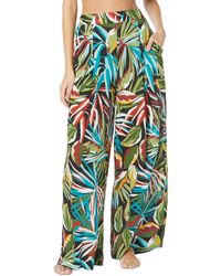 Vince Camuto - Printed Wide-leg Cover-up Pants - Lyst