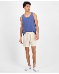 Sun & Stone - Sun + Stone Chase Regular-fit 6" Linen Blend Shorts - Lyst