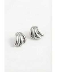 Joey Baby - Sculptural Curve Stud Earrings - Lyst