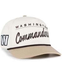 '47 - 47 Brand Natural/tan Washington Commanders Neutral Terrain Hitch Rope Adjustable Hat - Lyst