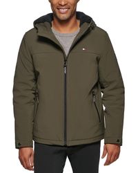 Tommy Hilfiger - Softshell Hooded Jacket - Lyst