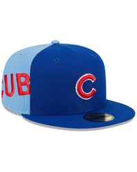 KTZ - Royal/light Blue Chicago Cubs Gameday Sideswipe 59fifty Fitted Hat - Lyst