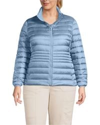 Lands' End - Plus Size Wanderweight Packable Down Jacket - Lyst