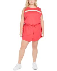 red and black nike jumpsuit