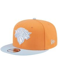 KTZ - Orange/light Blue New York Knicks 2-tone Color Pack 9fifty Snapback Hat - Lyst