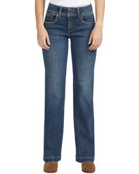 Silver Jeans Co. - Suki Mid Rise Curvy-fit Trouser-leg Denim Jeans - Lyst