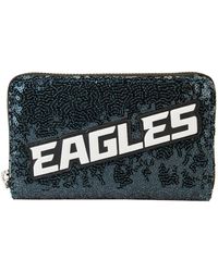Loungefly - Philadelphia Eagles Sequin Zip-around Wallet - Lyst
