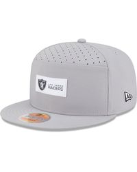 KTZ - Las Vegas Raiders 2025 Sideline Split Panel 9fifty Snapback Hat - Lyst