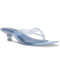 Steve Madden - Tracie-j Kitten-heel Jelly Thong Sandals - Lyst