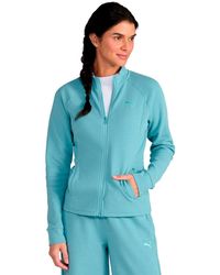 PUMA - Textured Knit Full-zip Jacket - Lyst