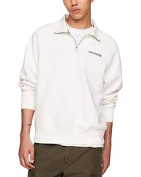 Tommy Hilfiger - Quarter-zip Long Sleeve Logo Sweatshirt - Lyst
